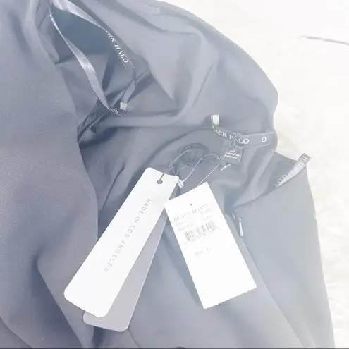 Black Halo Women's Cooper Sheath Dress One Shoulder Puff Sleeve In Black Size 0