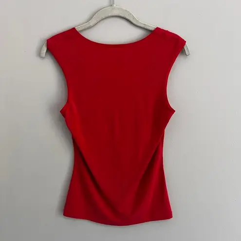 Iz Byer Y2K ORANGE IZ‎ BYER CALIFORNIA ROUCHED TANK TOP