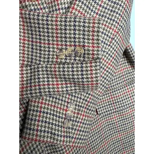 Saks 5th Avenue Vintage Saks Fifth Avenue Folio Houndstooth Wool Blazer USA large
