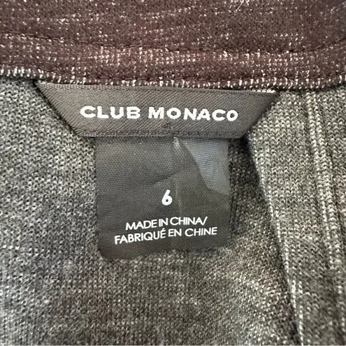 Club Monaco Pencil Skirt Charcoal Gray Women’s 6 Zip