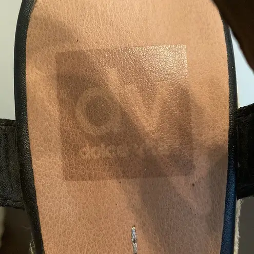 DV by Dolce Vita Nadiyah Espadrille Wedge Sandals Black Size 7.5