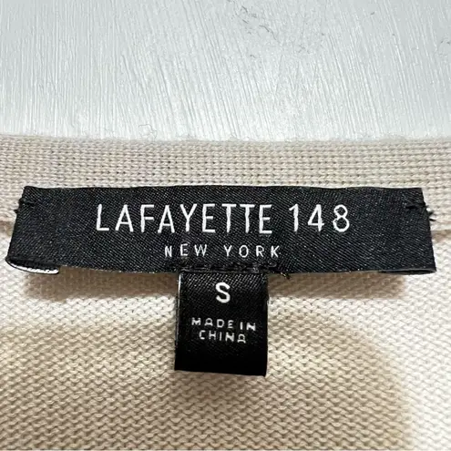 Lafayette Color block sweater silk wool blend :Box H: Tan