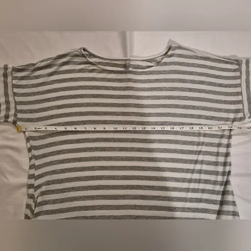 Red Lolly Striped Gray T-Shirt Dress With Pockets Size Medium