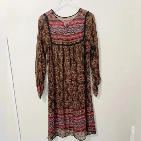 Johnny Was FOR LOVE & LIBERTY Silk Mandala Printed Boho Dress