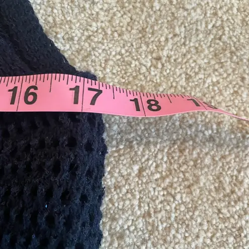 Elie Tahari NWT Blue Tank Top with Airy Knit Design Summer Sequin Layer Medium