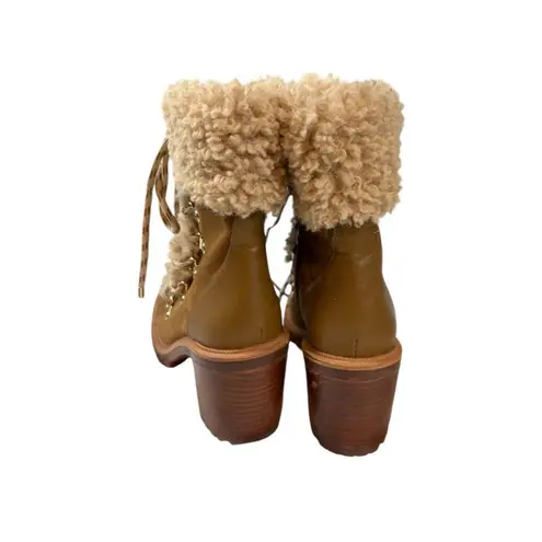 JLO Jennifer Lopez Brown Shearling