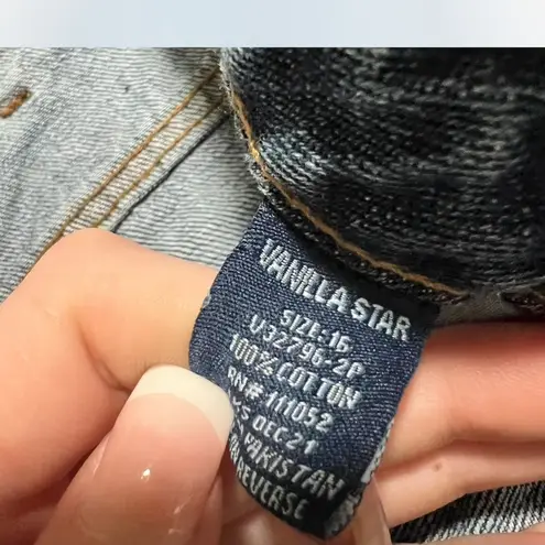 Vanilla Star Jeans Vanilla Star Blue Distressed Jean Shorts