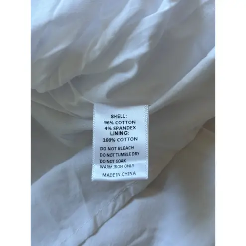 NWT Ivy City Co. Marlow Midi Dress Womens Large White Cotton Smocked Sleeveless