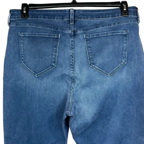 NYDJ SZ 20W Alina Legging Jeans Hi-Rise Pockets Medium Wash Stretch Zip-Fly Blue