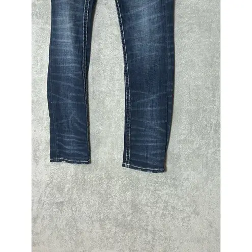 Buckle BKE Black Dark Wash Low Rise Boot Leg Jeans 30L 30x33 Blue Size 30