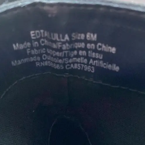 Nordstrom Open Edit Little‎ Black Booties With Rhinestone Tassels Pointed Toe Faux Suede