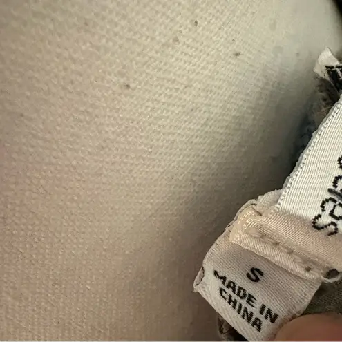 Johnny Was Grey Embroidered Linen Smock Maxi Skirt Slit Bohemian