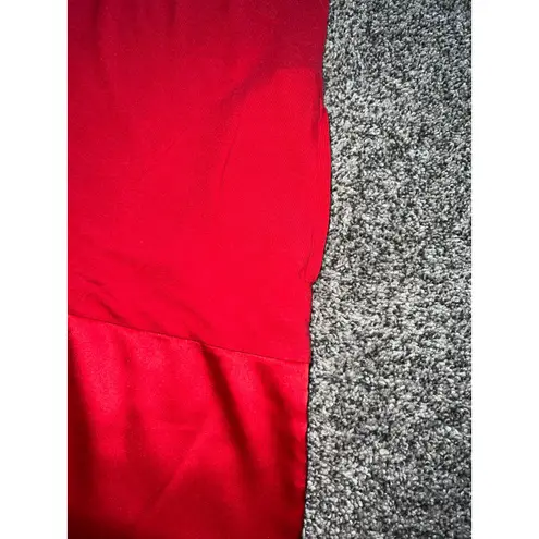 EXPRESS  women's Red Trimmed in silk‎ pocket sleeveless Mini Dress size XS