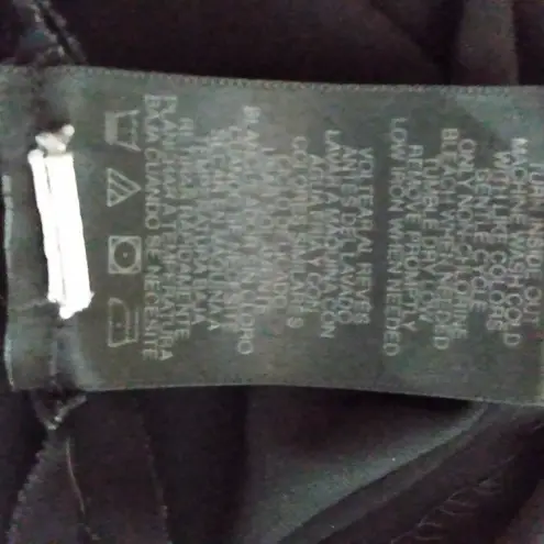 Norma Kamali  XL Black Stretch Nylon LOVE Top Plus