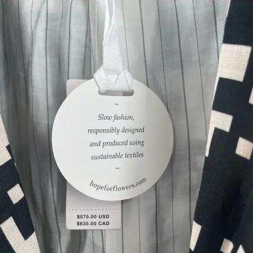 Tracy Reese HOPE FOR FLOWERS By Blazer Size Extra Large NWT Peaked Organic Linen - Image 10