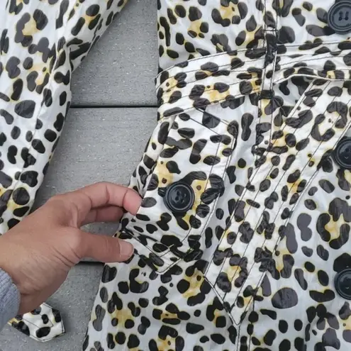 Me Jane Animal Print Raincoat | Animal Print Double Breasted Rain Trench Coat