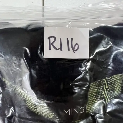 Ming Wang S Small Cardigan Sweater Abstract Knit Jacket Beaded Collar Career