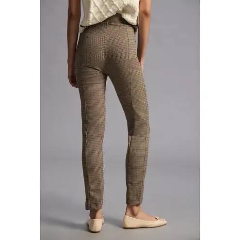 Anthropologie | Favorite Daughter The Suits You Split Hem Plaid Legging Pants Brown Size 8