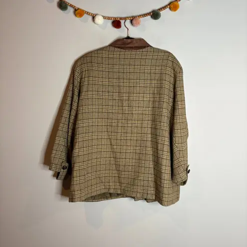 American Vintage Vtg plaid collared chore jacket blazer jacket