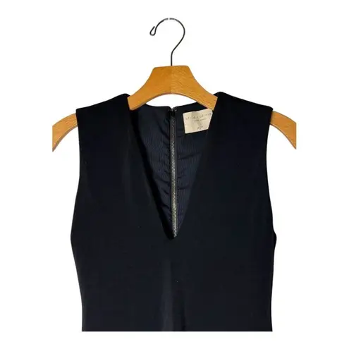 Alice + Olivia Bodysuit Women Small Black V Neck Back Zip Marley Air Whimsigoth