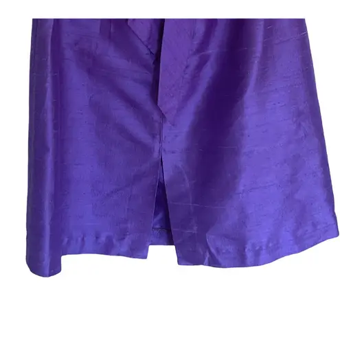 Vintage 1980s Watters Watters Formal Dress Women Size 6 Silk Purple One Shoulder