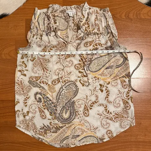 Carolina belle Boho Chic Paisley Ruffle Blouse