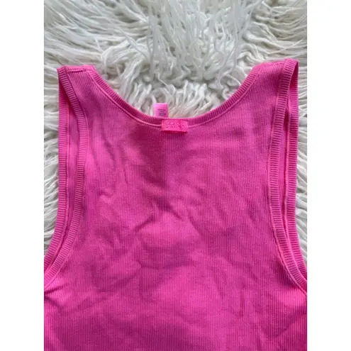 SKIMS Cotton Rib Tank Sugar Pink Size Medium