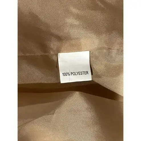 NWT Cropped Soft Faux Western Fringe Suede Open Style Lined Jacket Coat M Cream Size M