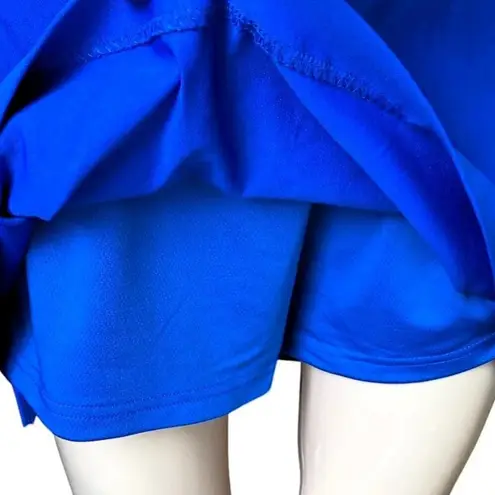 IZOD RAFAELLA Bright Blue Mini Skirt GOLF Tennis Activewear Pockets Skort ~ LARGE