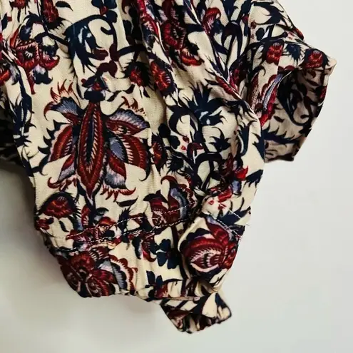 Robert Rodriguez Women's Taylor Floral Cropped Floral Shirt Jumpsuit Size 4