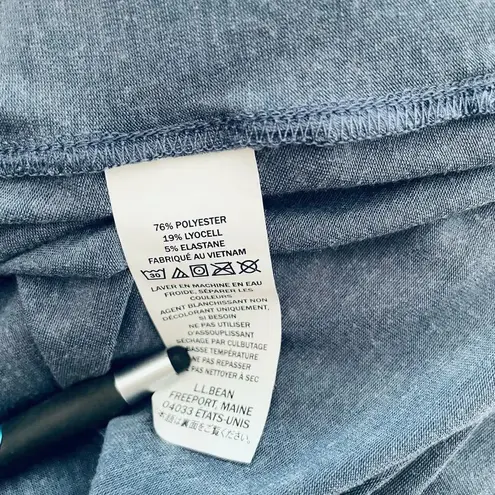 L.L.Bean  Lightweight Hooded Performance Shirt Gray Size Medium Petite