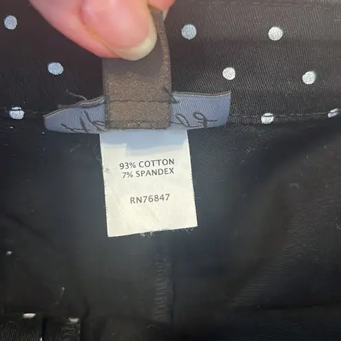 Apropos size 6 black and white polka dottedâankle length cropped pantsâEUC