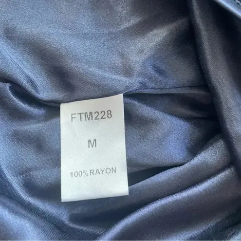 THML NAVY BLUE GOLDEN STRIPED EMBROIDERED DETAIL DRESS SIZE MEDIUM EUC