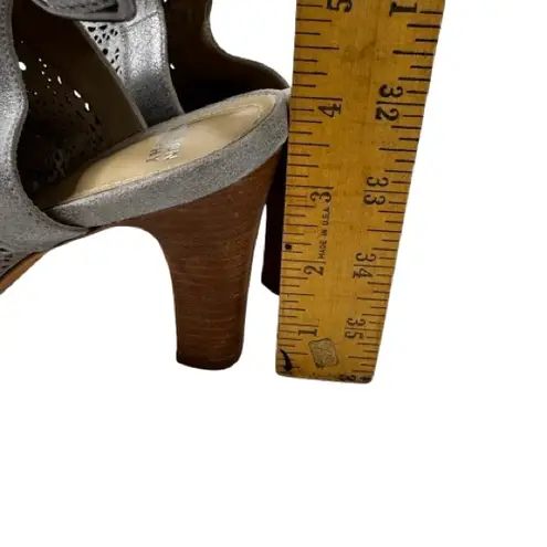 Johnston & Murphy Elegant Metallic Gray Women's Sandals