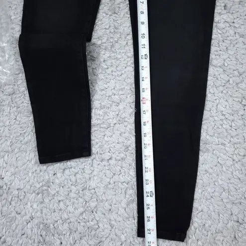 Betabrand Skinny Leg 4-Pocket Yoga Denim Jeans Pull On Black Pants Size Small