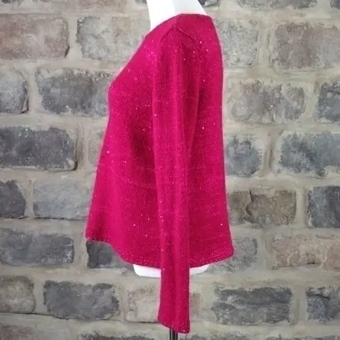 NARCISCO Rodriguez For Design Nation Sweater Woman's Size Medium Pink Sequins