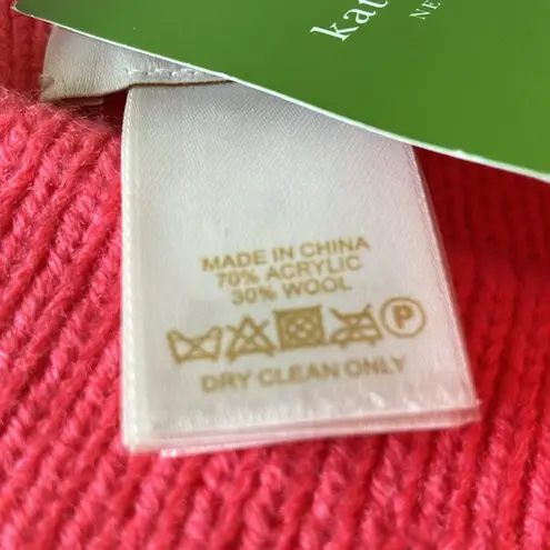 Kate Spade : Pink Solid Bow Turtleneck- Wool Blend- Winter - Image 3