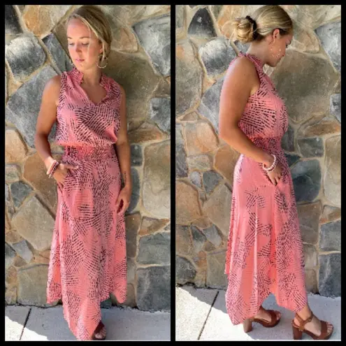 Allison Joy ππ Smocked Waist Halter Midi Dress M