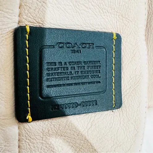 Coach pink shearling hoodie coat NWOT