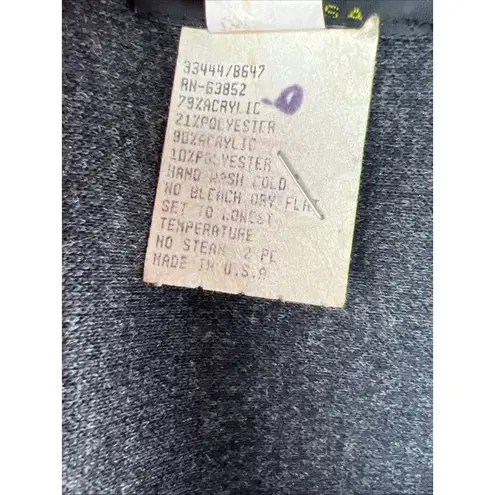 Vintage Stuart Alan Sz 14 Knit Sweater Argyle Knit USA Made Double Breasted Red