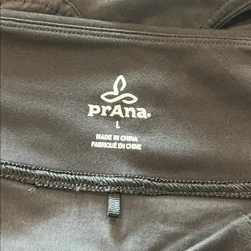 prAna Summit Capri Pants Black Large Hiking Travel Casual Pant Pull On Pants