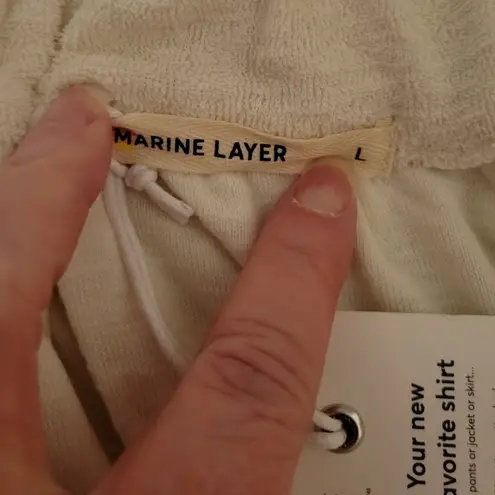 Marine layer NWT  Terry Out Tank Top Cloud Dancer Adjustable Straps Beachy - L‎ - Image 3