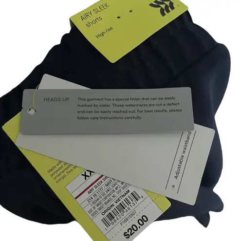 All In Motion Women's XXL Airy Sleek High Rise Running Shorts Navy Sporty