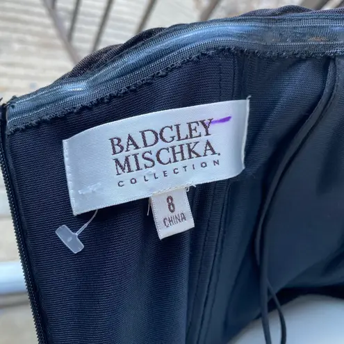 Badgley Mischka Bagdley Mischka Bronze Strapless Ruched Dress Size 8 NWT