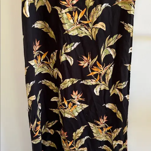 vintage Tori Richard Hawaiian Aloha midi dress tropical vacation cruise floral Size 6