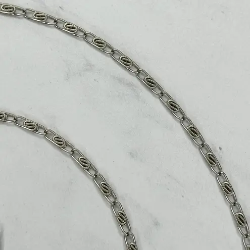 Silver Tone Swirl Chain Purse Strap 47" Crossbody Bag Replacement ✨