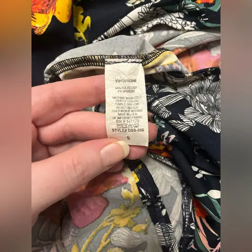 Veronica M Women’s Floral Midi Wrap Dress Size Small