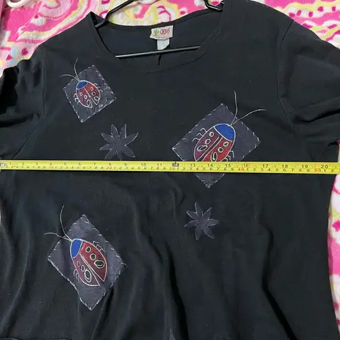 Cactus Black and Pink Embellished Mini Sundress Box:OW7: Size M