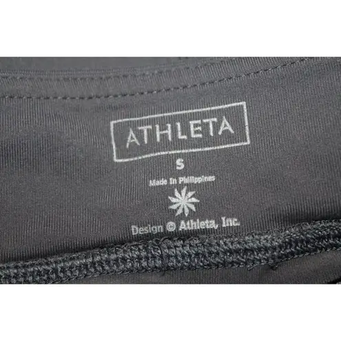 Athleta Womens Kick Booty Flare Leg Yoga Pants Leggings Gray Nylon Size Small S