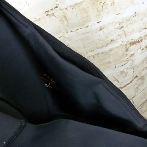 Spyder Active Leggings Womens M Black High Rise Ankle Scuba Altered Crop Hem 24”